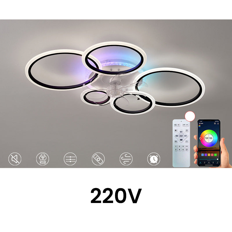 RGB Ceiling Fan with Lights & Remote