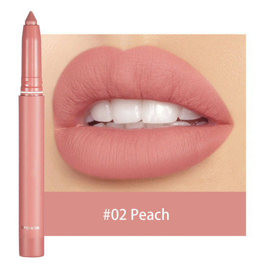 💄 Matte lip crayon – waterproof, 8hr wear, built-in sharpener 💋✨
