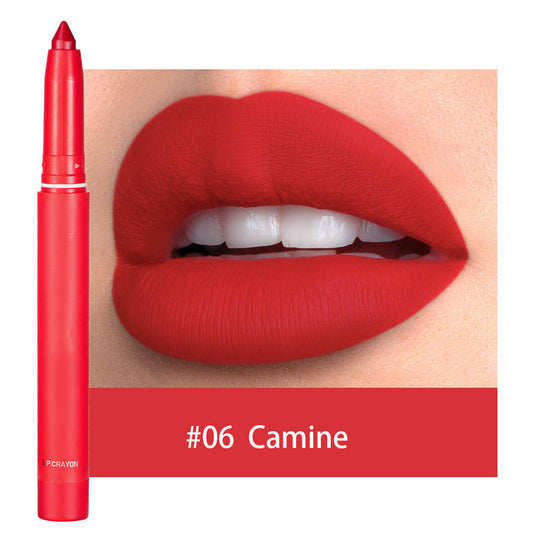💄 Matte lip crayon – waterproof, 8hr wear, built-in sharpener 💋✨