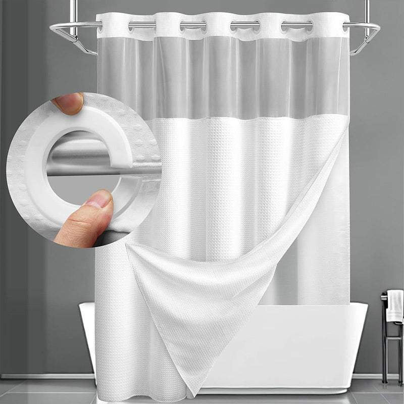 ⏳Time-Limited Special⏰Waffle Pattern Shower Curtain