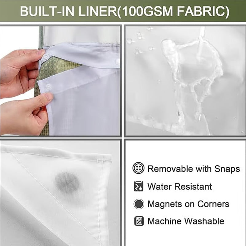 ⏳Time-Limited Special⏰Waffle Pattern Shower Curtain