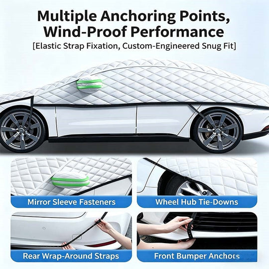 🎁2026 New Arrivals 50% OFF💥Car Windshield Snow Cover – All‑season, multi‑layer. Covers hood, glass & side windows. Strong straps, no slipping! 🚙💨