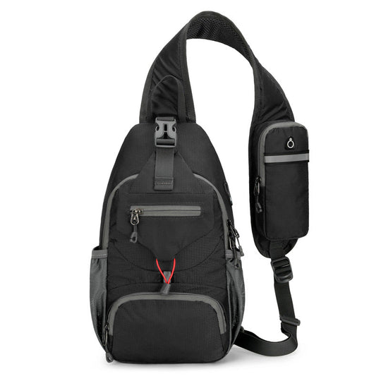 🎒 50% OFF NOW! 💧 Men's Outdoor Sling Bag – Multi-Pocket, Water-Resistant & Breathable – Perfect for Travel & Daily Use ✨