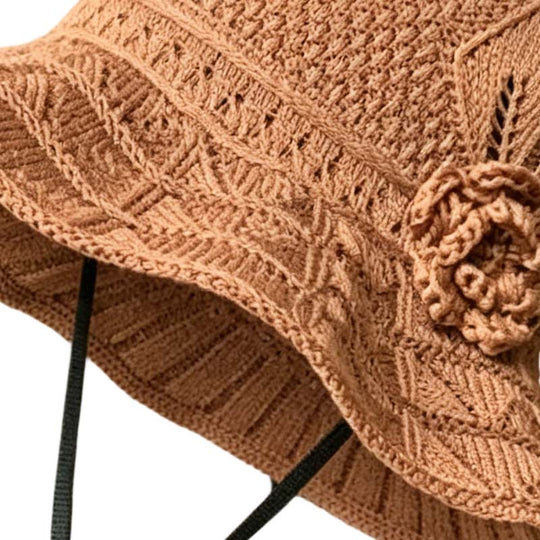 💐30% OFF ! Floral Crochet Bucket Hat – Light & Casual for Summer 🌸👒【Limited Offer】