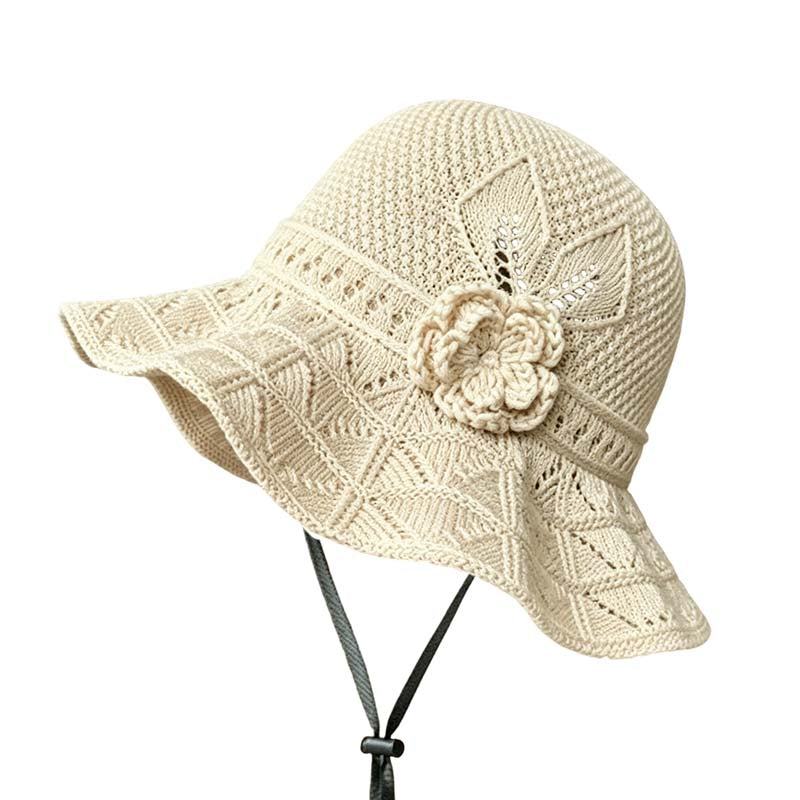 💐30% OFF ! Floral Crochet Bucket Hat – Light & Casual for Summer 🌸👒【Limited Offer】