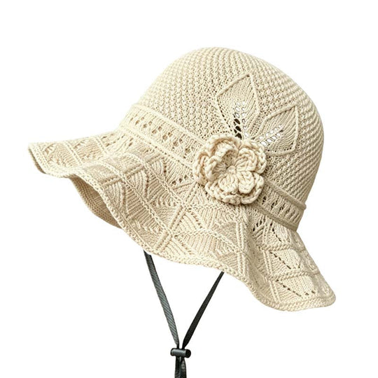 💐30% OFF ! Floral Crochet Bucket Hat – Light & Casual for Summer 🌸👒【Limited Offer】
