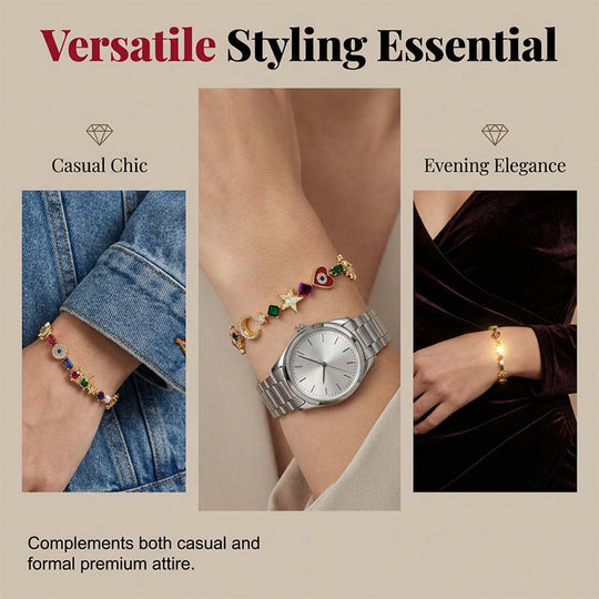 💐 Last Day Special Price £8.99 ! 🔥Buy 2 Get 1 Free💫Whimsical Celestial Charm Bracelet✨(Free Storage Box)