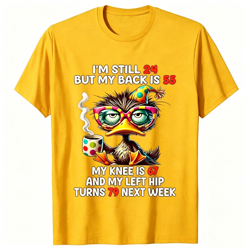 Men's Funny Duck Graphic T-Shirt