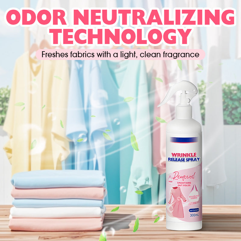 🥳2026 HOT SALE🥳💞50K+ SOLD!👔❤️‍🔥 30% OFF! Multi‑Functional Wrinkle Release Spray – Sprays away creases in minutes. Removes odours, gentle on fabrics. No ironing needed! A travel must‑have. 👕✨