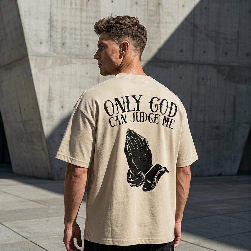 👕30% OFF!🙏Men's Praying Hands Graphic Tee – Cotton, Casual, Symbolic, Versatile ✨