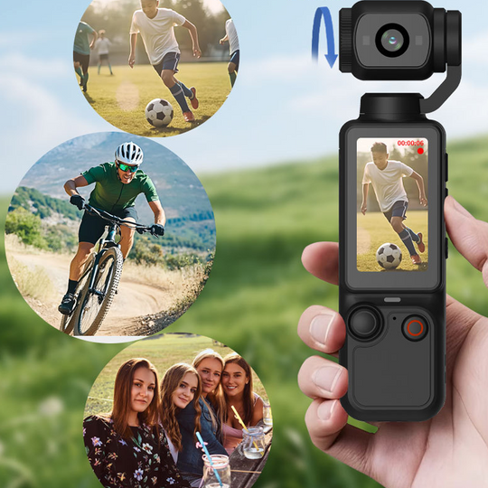 🥳2026 HOT SALE🥳💞50K+ SOLD!📸🖐️ 50% OFF! Pocket Camera with Flip Screen – 1080P, 170° wide‑angle, anti‑shake. Lightweight, 2000mAh. Your travel buddy! ✨🎥