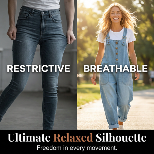 🔥New Arrivals & Special Offers-Women's Casual Baggy Denim Overalls with Pockets