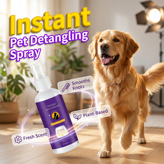 🥳2026 HOT SALE🥳💞50K+ SOLD!🐕💨 30% OFF! Pet Detangling Spray – Smooths knots instantly, plant-based & lick‑safe. Leave‑in, no rinse. Gentle lavender scent. ✨🐈