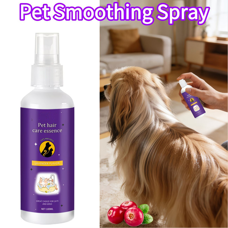🥳2026 HOT SALE🥳💞50K+ SOLD!🐕💨 30% OFF! Pet Detangling Spray – Smooths knots instantly, plant-based & lick‑safe. Leave‑in, no rinse. Gentle lavender scent. ✨🐈