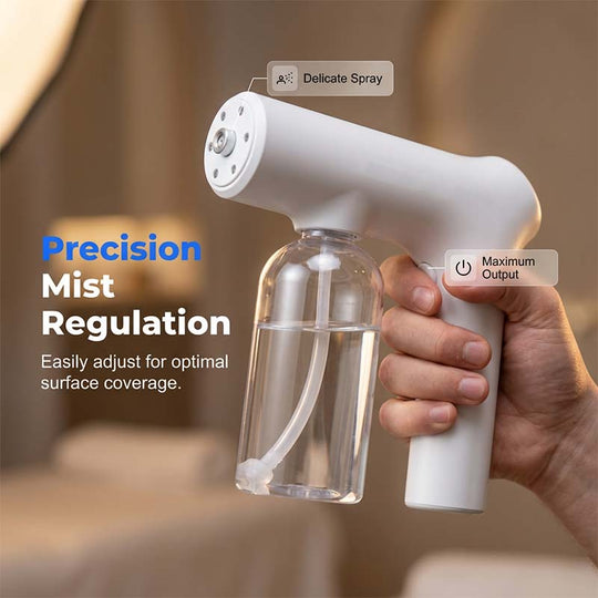 🦠 50% OFF NOW! 🚫 Cordless Nano Atomizer – Touchless Disinfecting, Blue Light – For Home, Office & Car 🏠