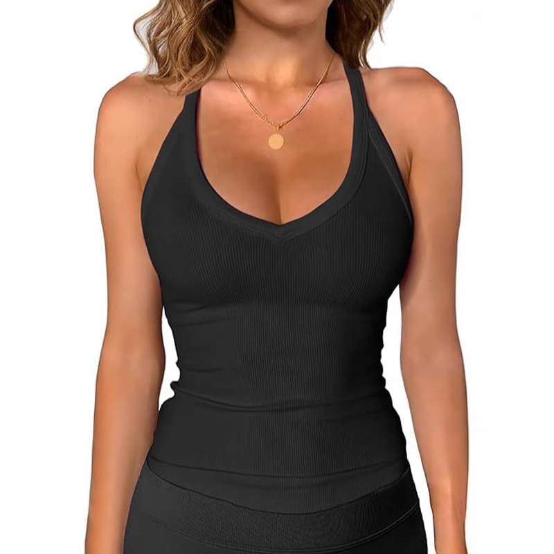 🎁2026 New Arrivals 30% OFF💥Women's Ribbed V-Neck Tank Top