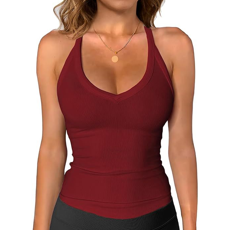 🎁2026 New Arrivals 30% OFF💥Women's Ribbed V-Neck Tank Top