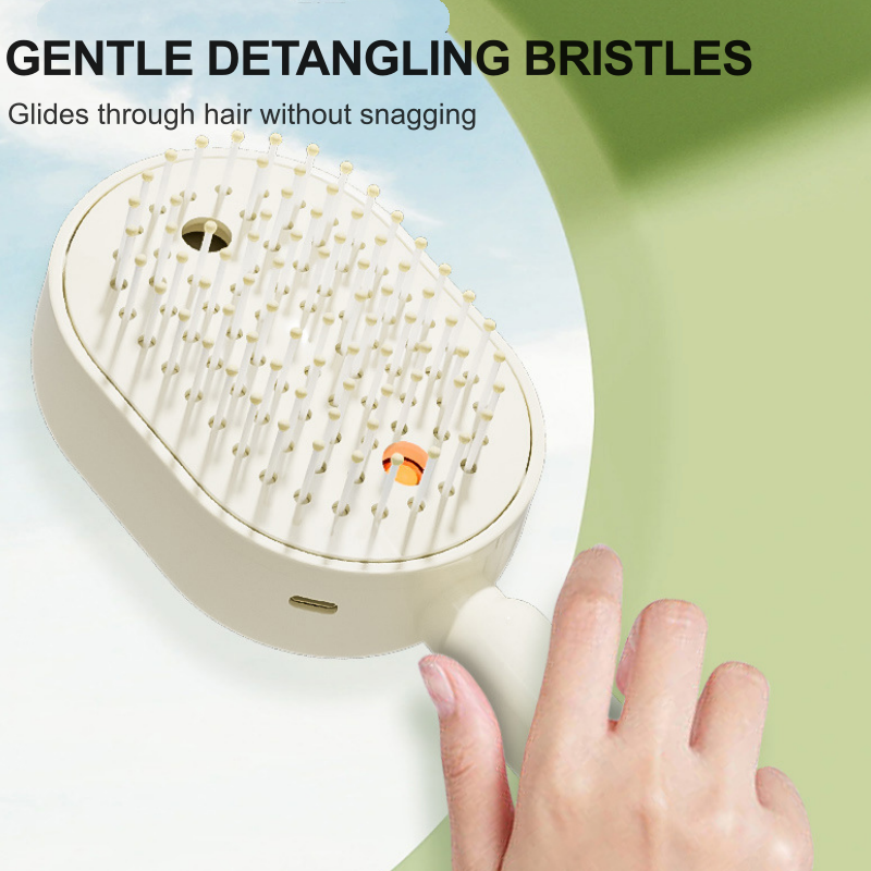 ⚡ 50% OFF NOW ! 💐 Electric Spray & Massage Hair Brush – Soothing Scalp Massage, Fine Mist Spraying & Smooth Hair Care Design ✨