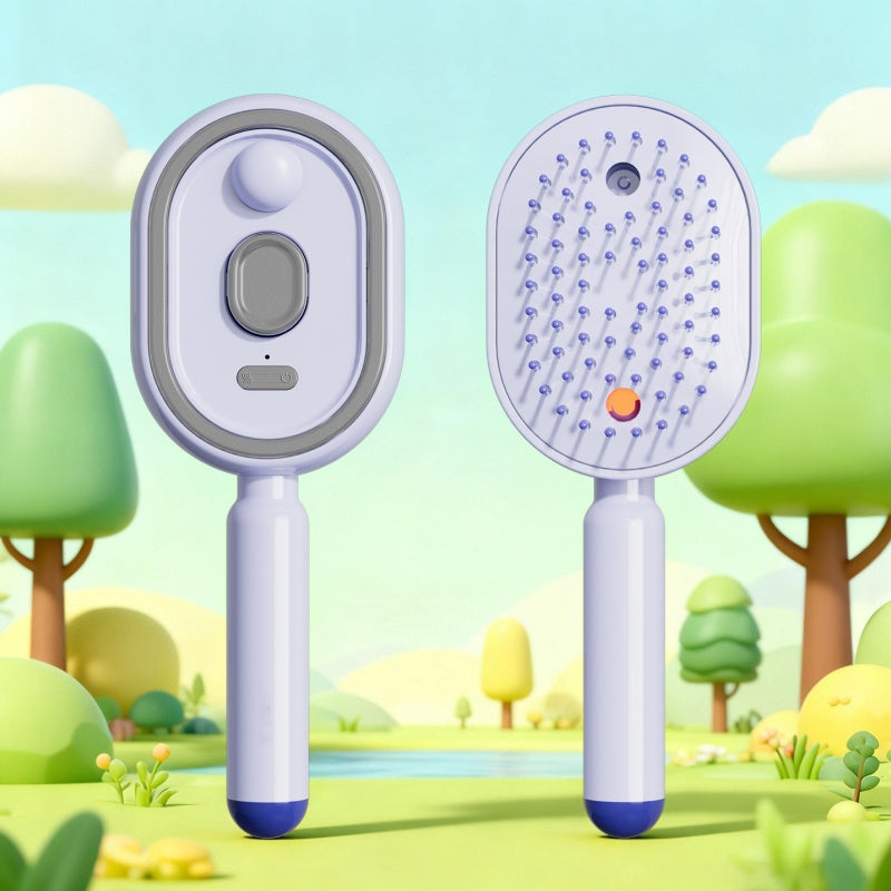 ⚡ 50% OFF NOW ! 💐 Electric Spray & Massage Hair Brush – Soothing Scalp Massage, Fine Mist Spraying & Smooth Hair Care Design ✨