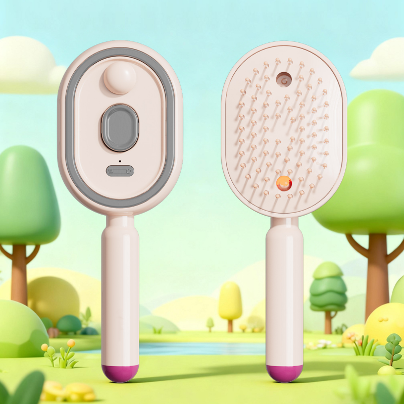 ⚡ 50% OFF NOW ! 💐 Electric Spray & Massage Hair Brush – Soothing Scalp Massage, Fine Mist Spraying & Smooth Hair Care Design ✨