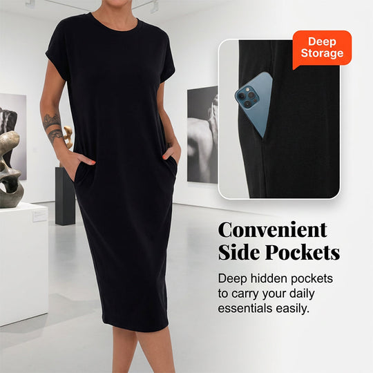 🌺Summer Hot Sale 50% OFF💐Women's Casual Short Sleeve T-Shirt Dress