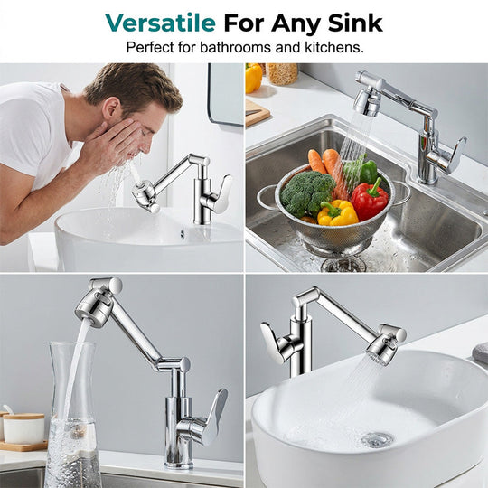 ⏳🔥LIMITED-TIME 50% OFF! 🚰 360° Rotating Mechanical Arm Faucet – Flexible, Modern & Easy to Use ✨