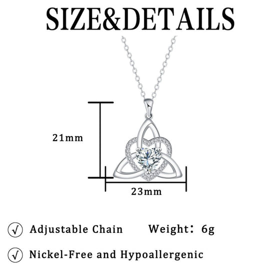 🥳2026 HOT SALE🥳 ⏳Limited-time 30% off⏰ Celtic Knot Heart Pendant Necklace ！！