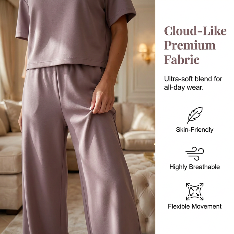 👗 50% OFF NOW! 🏆 Women's Top & Wide-Leg Pants Set – Flowy, versatile & perfect for summer, beach or casual chic – effortless style 🌸