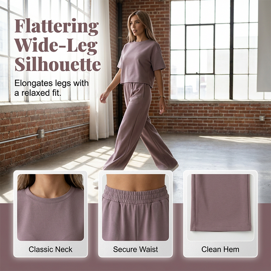 👗 50% OFF NOW! 🏆 Women's Top & Wide-Leg Pants Set – Flowy, versatile & perfect for summer, beach or casual chic – effortless style 🌸