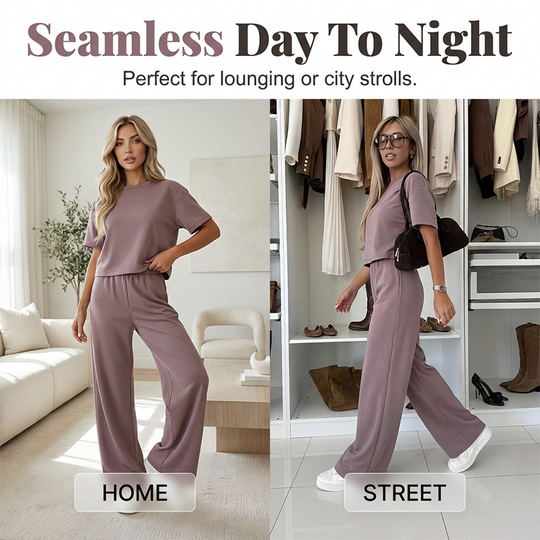 👗 50% OFF NOW! 🏆 Women's Top & Wide-Leg Pants Set – Flowy, versatile & perfect for summer, beach or casual chic – effortless style 🌸