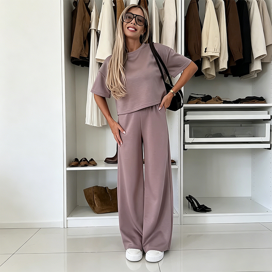 👗 50% OFF NOW! 🏆 Women's Top & Wide-Leg Pants Set – Flowy, versatile & perfect for summer, beach or casual chic – effortless style 🌸