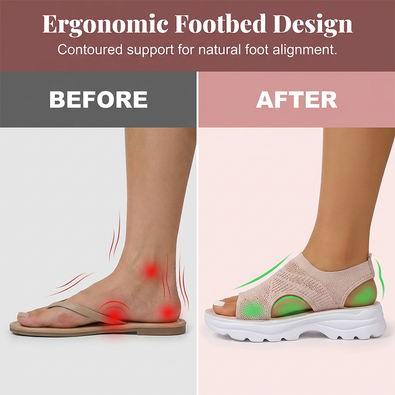 🥳2026 HOT SALE🥳Women's Breathable Mesh Platform Sandals