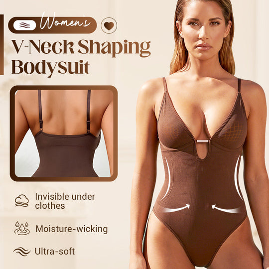 📢📢30% OFF !! ⏰Women's Deep V-Neck Waist Shaping Bodysuit