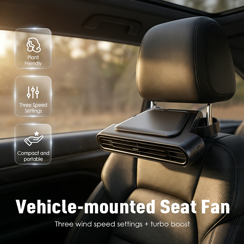 🔥LAST DAY SALE 49% OFF🏆BreezGo™ Car Seat Fan 🌬️ – 3-Speed Rechargeable Clip-On Fan with 3000mAh Battery 🔋 | USB-C Charging ⚡ for Cars 🚗, Golf Buggies 🛺 & Campervans 🏕️