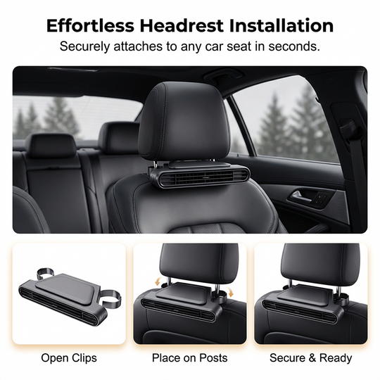 🔥LAST DAY SALE 49% OFF🏆BreezGo™ Car Seat Fan 🌬️ – 3-Speed Rechargeable Clip-On Fan with 3000mAh Battery 🔋 | USB-C Charging ⚡ for Cars 🚗, Golf Buggies 🛺 & Campervans 🏕️
