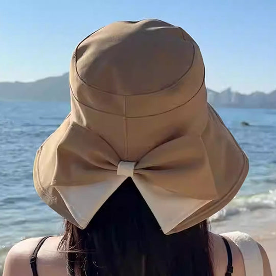 🥳SUMMER HOT SALE🥳💞50K+ SOLD!💥30% OFF! 🔥 Women's Bowknot Wide Brim Sun Hat ☀️ UV Protection Summer Beach Hat 🌴