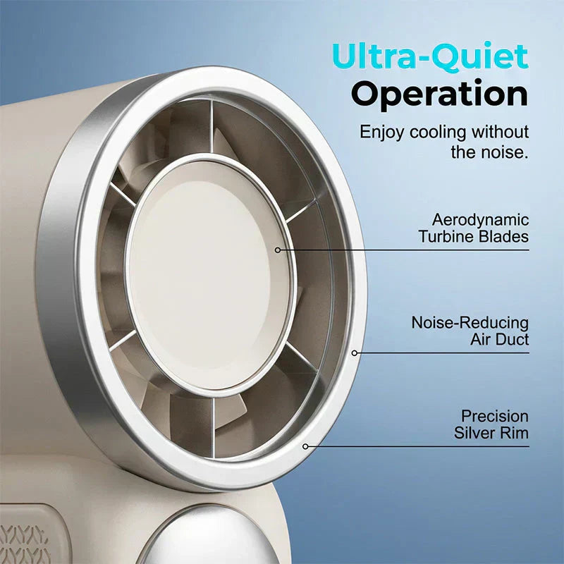 🌬️ LIMITED-TIME 49% OFF! ✨ Turbo Handheld Fan – LED Display, 6 Speeds, 3000mAh 🔋