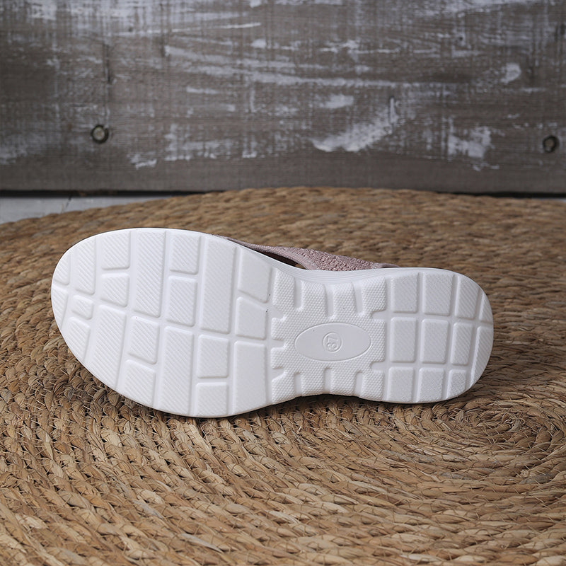 👡💐 Women's Breathable Knit Platform Sandals – Air-permeable knit upper, cushioned sole & lightweight comfy summer footwear ✨