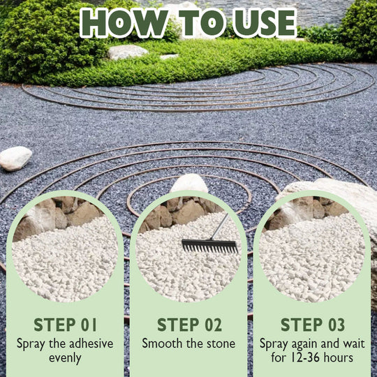 🥳2026 HOT SALE🥳💞50K+ SOLD!🏡💧 50% OFF! Landscaping Adhesive – For mulch, rocks & wood chips. Spray or pour, eco‑friendly. Keeps pathways & flower beds neat. 🌸✅
