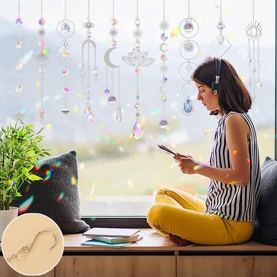 🎐🎐Last Day Sale 48% OFF-Decorative Suncatcher Hanging Set🌈🌈