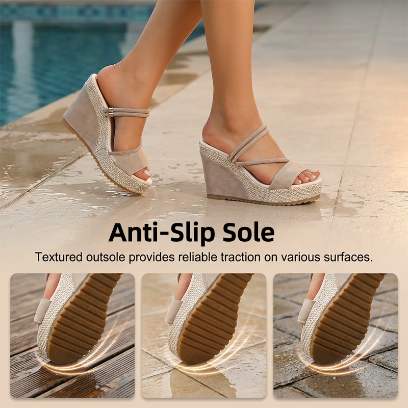 📢📢50% OFF !! ⏰Women’s High Heel Wedge Sandals