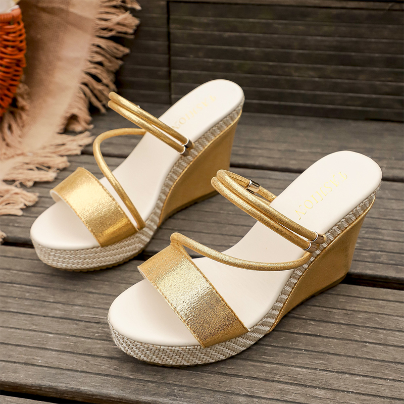📢📢50% OFF !! ⏰Women’s High Heel Wedge Sandals