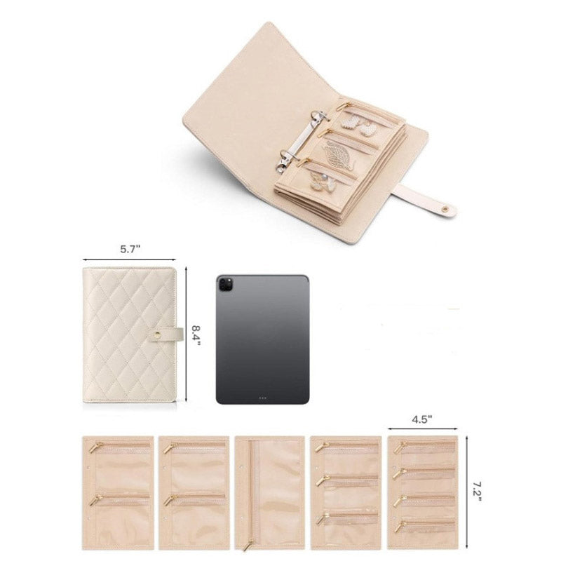 😍2026 NEW SALE-49% OFF😍Elegant Portable Checkered Jewelry Storage Bag