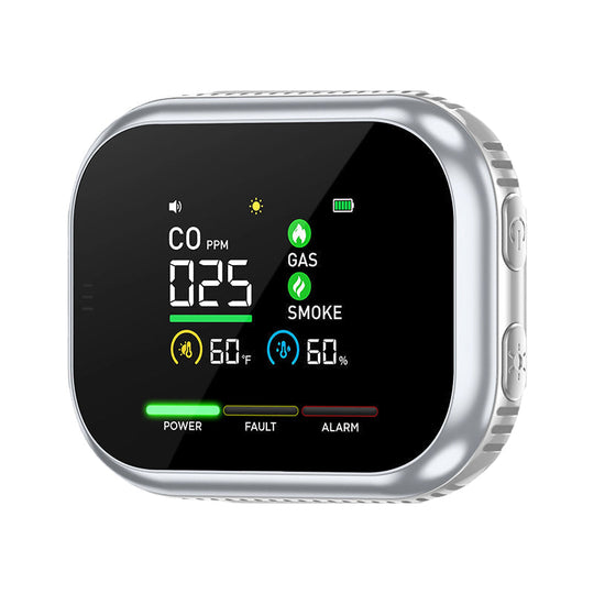 🥳2026 HOT SALE🥳💞50K+ SOLD!🔥🏠 50% OFF! Portable 6‑in‑1 Gas Alarm – Detects CO, combustible gas, smoke & more. LCD display & audible alert – protect your family without costly inspections! 🛡️✨