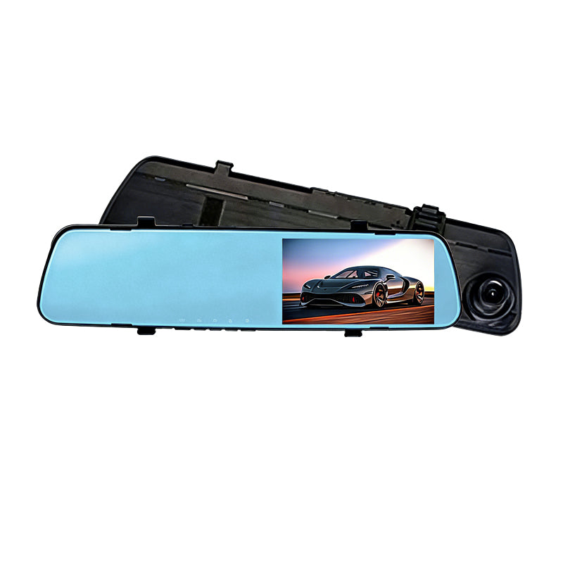 Dual-Lens Rearview Mirror Dash Camera