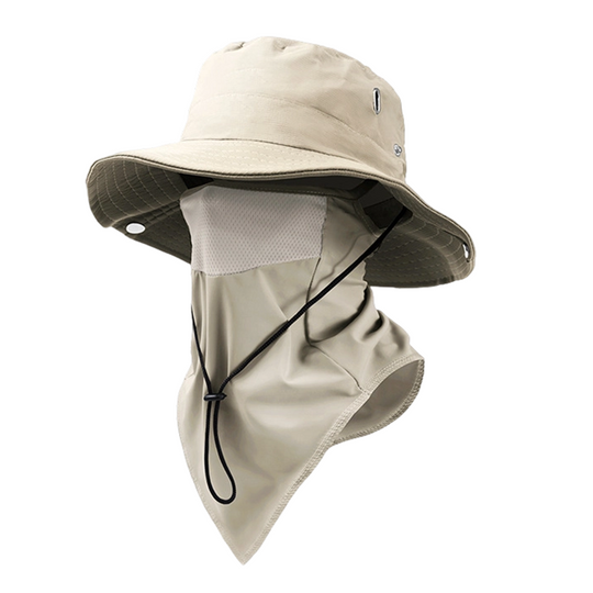 📢📢50% OFF !! ⏰Breathable Fisherman Hat with Detachable Face Mask