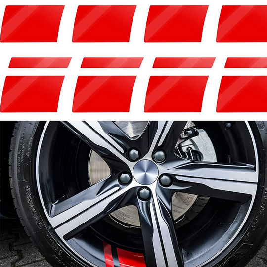 Car Wheel Rim Reflective Stripes Decal
