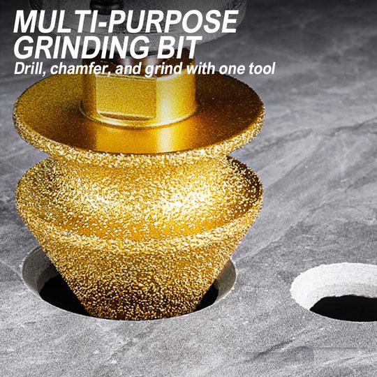 ⚙️ 50% OFF! ✨ Diamond Chamfering Bit for Grinder – Multi-Function, Brazed Diamond, Universal Fit 💎