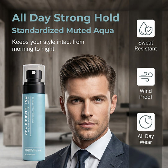 Men's Quick-Dry Matte Styling Mud Spray