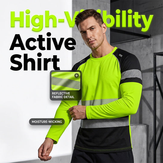 👕 30% OFF! 🏃‍♂️ Sporty men's long-sleeve shirt – moisture-wicking with a subtle print – perfect for active days, jogging, or leisure – breathable and comfortable 🌿